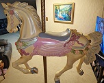 Reproduction Looff Floral Carousel Horse