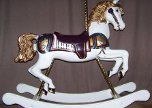 S&S Wood Carvers Carousel Rocking Horse