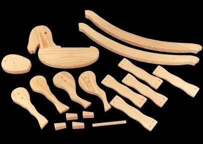 wooden rocking horse kit