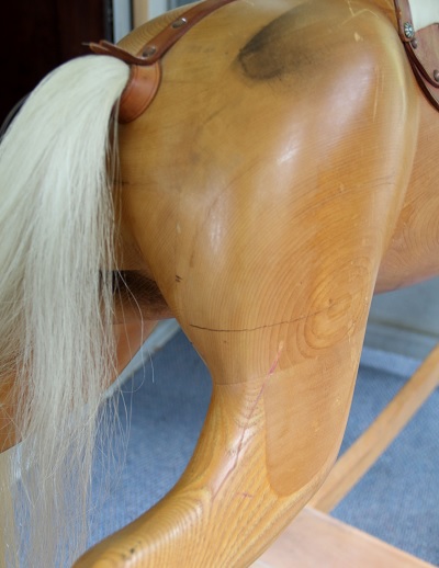 Steveson Brothers rocking horse rear end