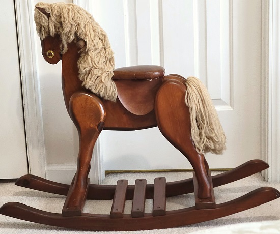 American Rocking Horse post side