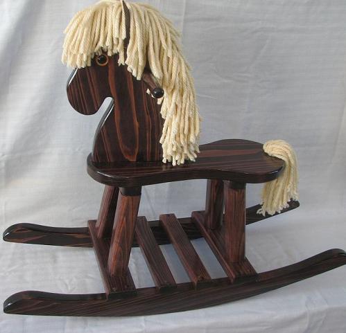 black cherry rocking horse