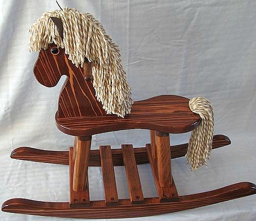 red chestnut rocking horse