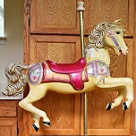 S&S Woodcarvers Carousel Pony