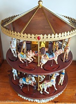 Franklin Mint double-tiered carousel