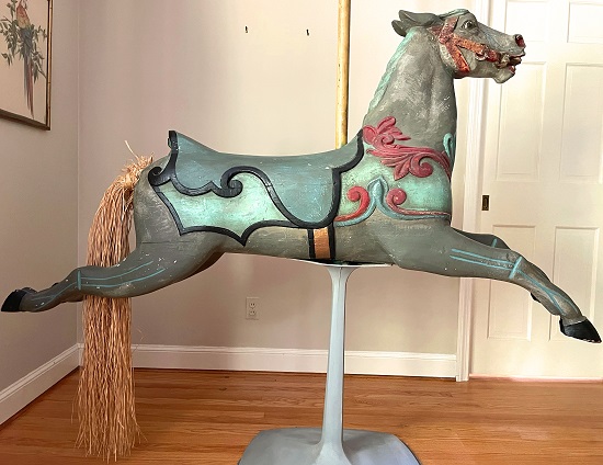Anderson Carousel Horse post side