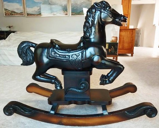 Art Carvers Rocking Horse reverse side