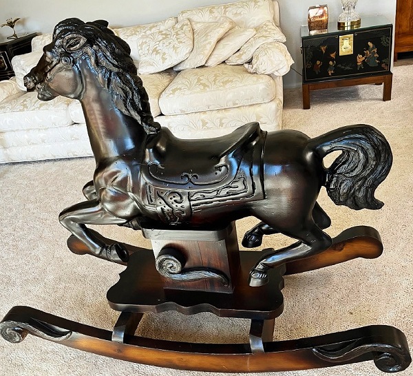 Wood Rocking Pony by Art Carvers Carousel Rocking Horses