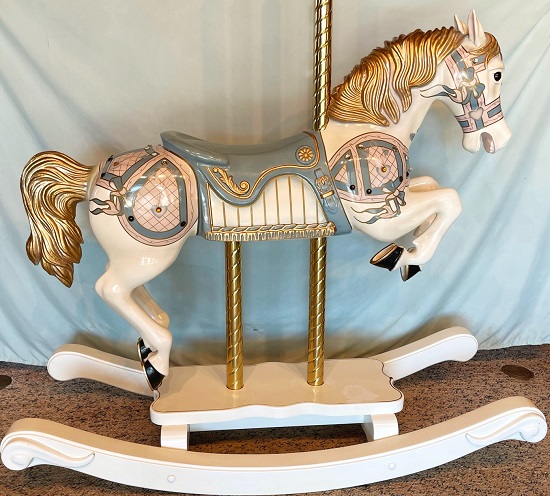 Diana's Pink & Blue Rocking Horse