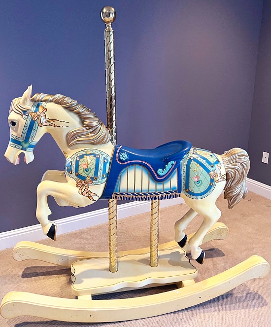 Diana's Blue Rocking Horse