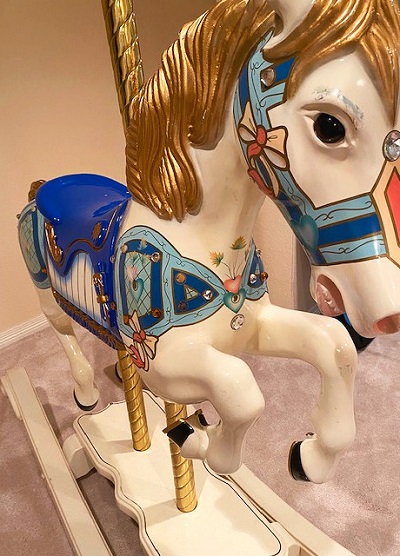 S&S Woodcarvers Carousel Rocking Horse front