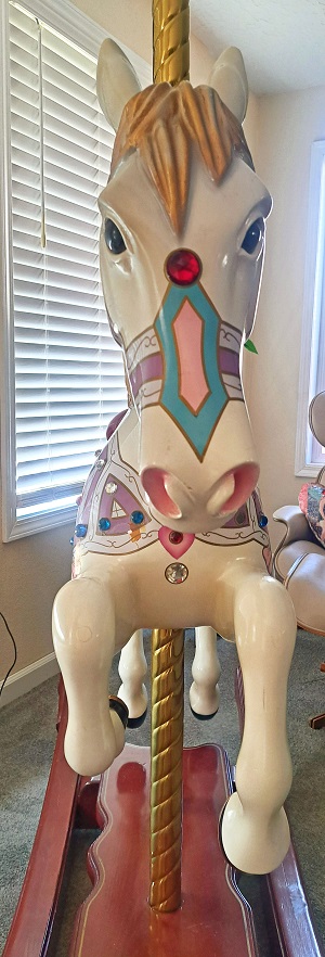 Front of the carousel rocking horse