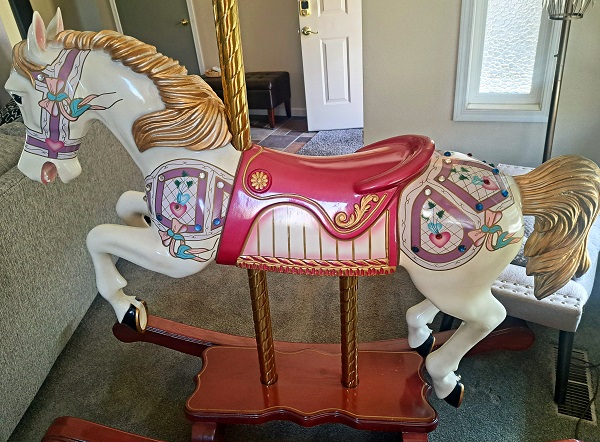 Carousel Rocking Horse reverse side