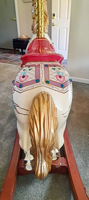 Carousel Rocking Horse rear by S&S Woodcarvers