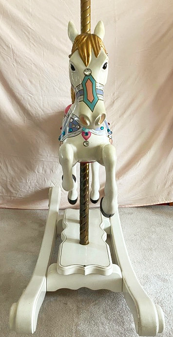 Carousel Rocking Horse front by S&S Woodcarvers
