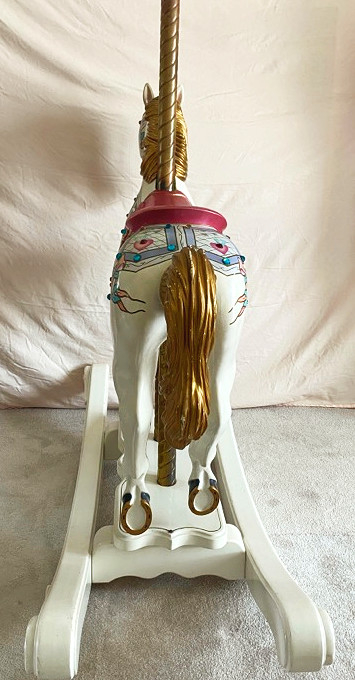 Carousel Rocking Horse rear by S&S Woodcarvers