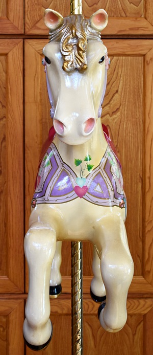 S&S Woodcarvers Carousel Pony, front