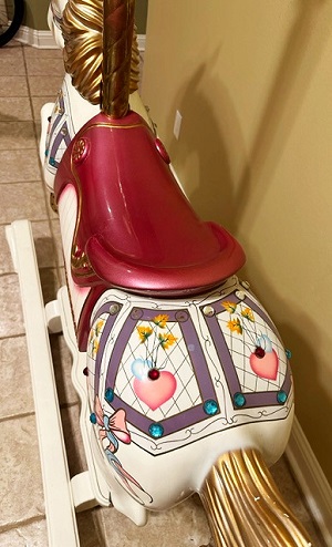 Diana's Large Carousel Rocking Horse mount view