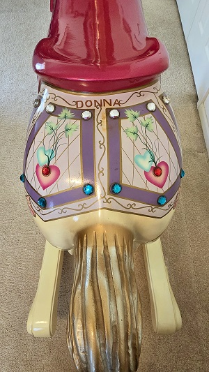 Diana's Large Carousel Rocking Horse rear by S&S Woodcarvers