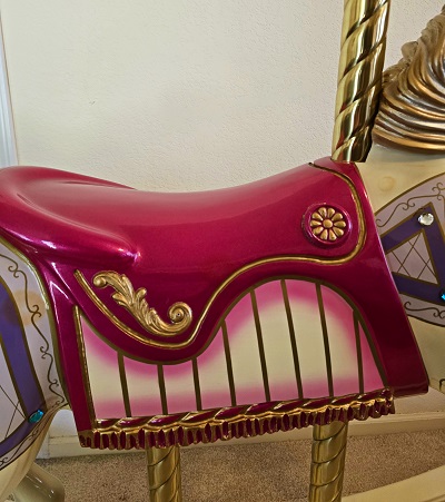Diana's Large Carousel Rocking Horse saddle