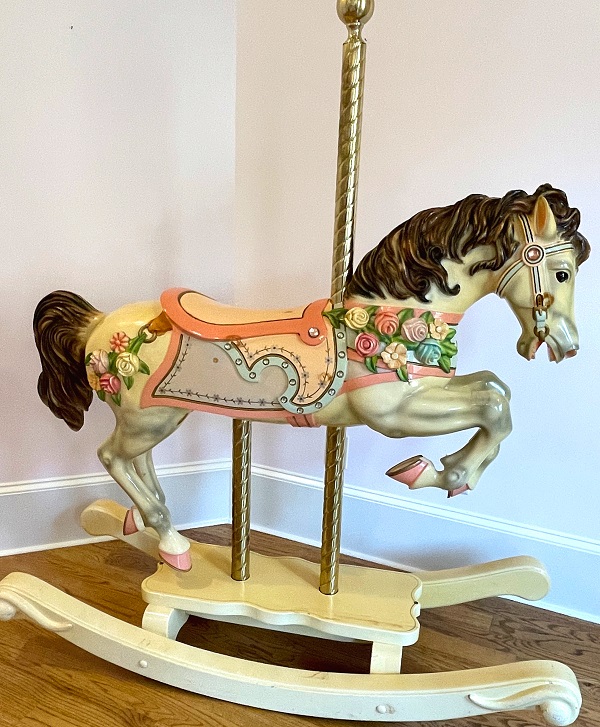 Floral Horse On Rockers