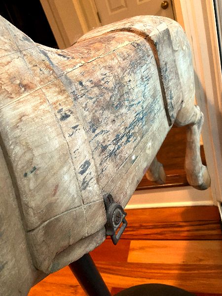 Allan Herschell Blanket Pony, post side