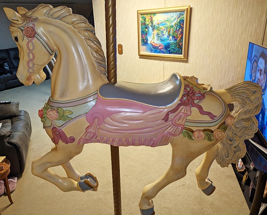 Looff Floral Horse, post side