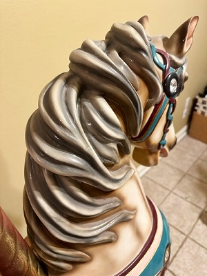Looff Reproduction Horse, mane