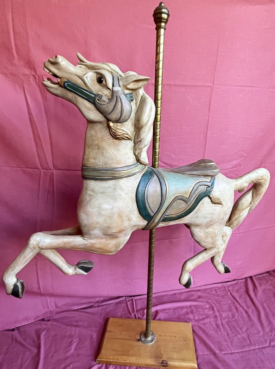 O'Day Carousel Horse, post side