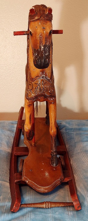 Wood Platform Rocking Horse front