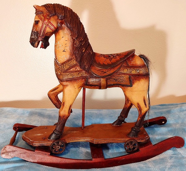 Wooden Platform Horse On Rockers