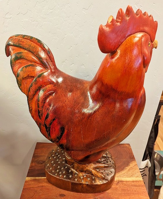 Rooster reverse side