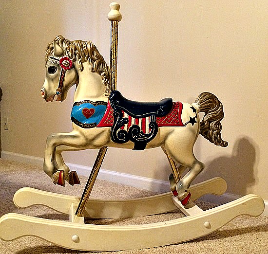 S&S Woodcarvers Rocking Horse