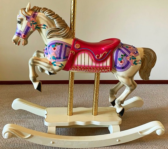 Carousel Rocking Horse reverse side