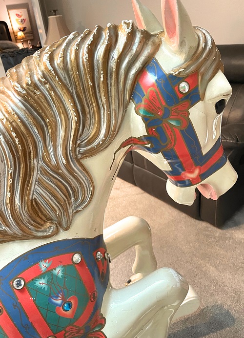 Carousel Rocking Horse right side of head