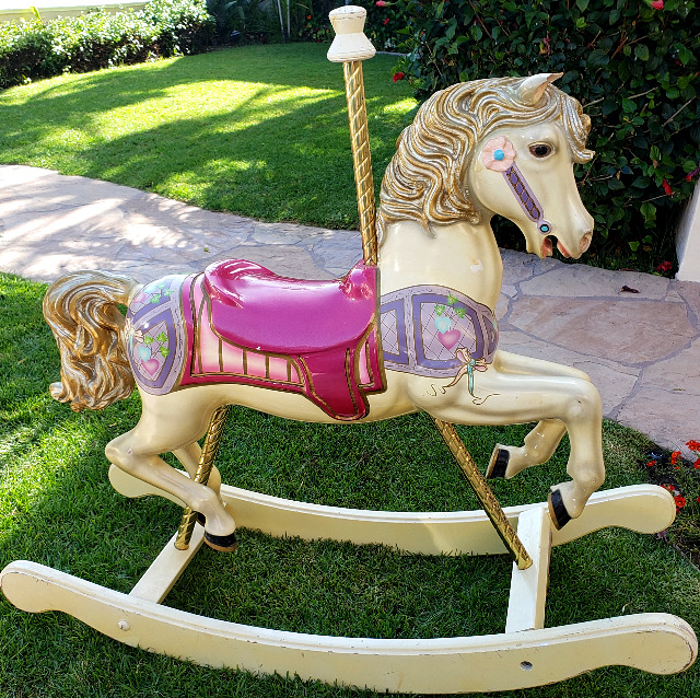 S&S Woodcarvers Rocking Horse