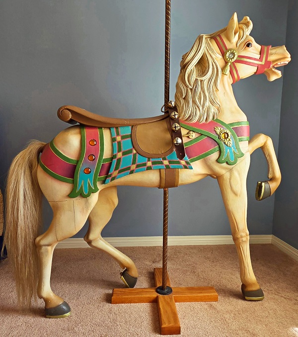 Looff carousel horse, stander