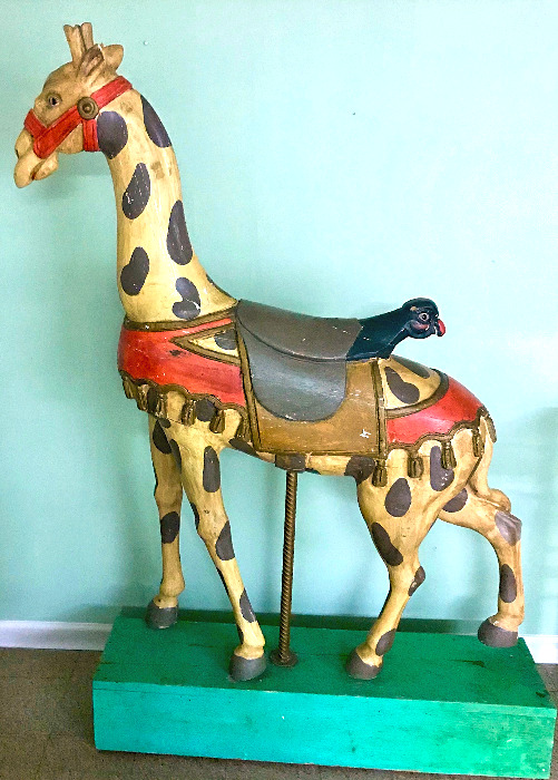 Standing carousel giraffe