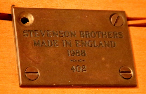 Stevenson Brothers Plaque