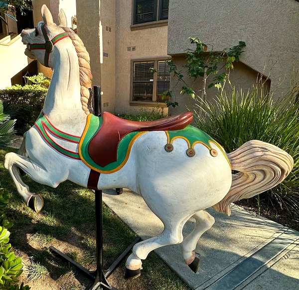 Jumper Carousel Horse post side