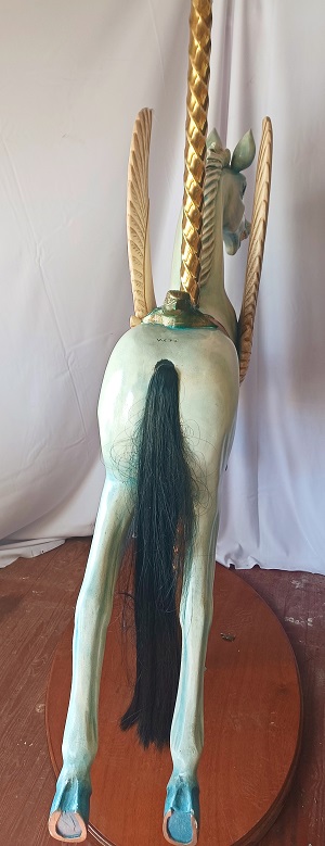 Pegasus Carousel Horse rear